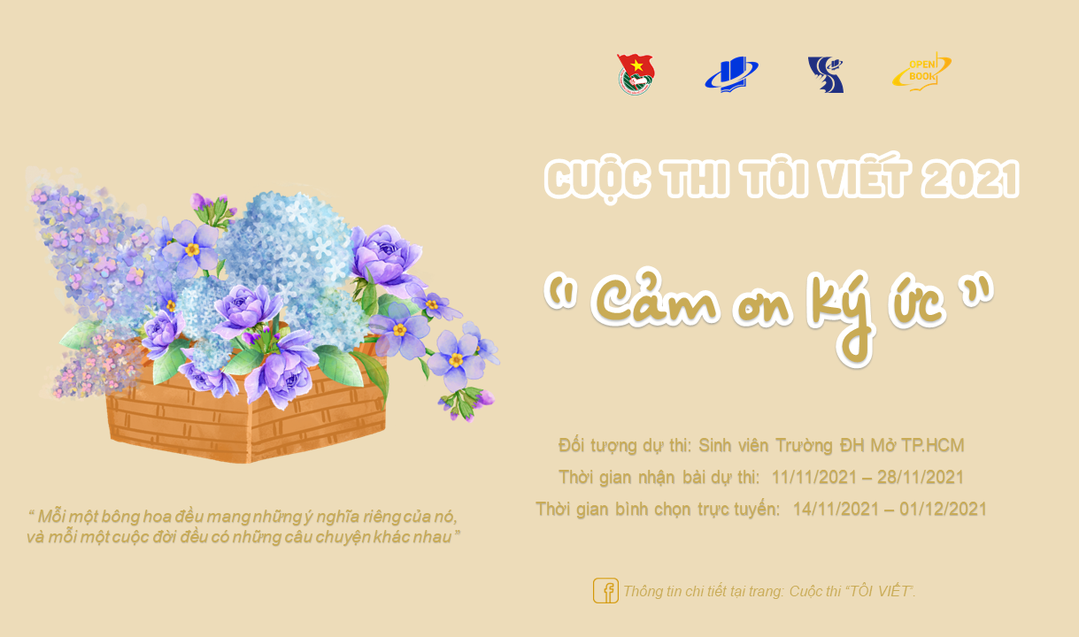 Hình 1: Cuộc thi Tôi Viết 2021 với chủ đề “Cảm ơn ký ức”